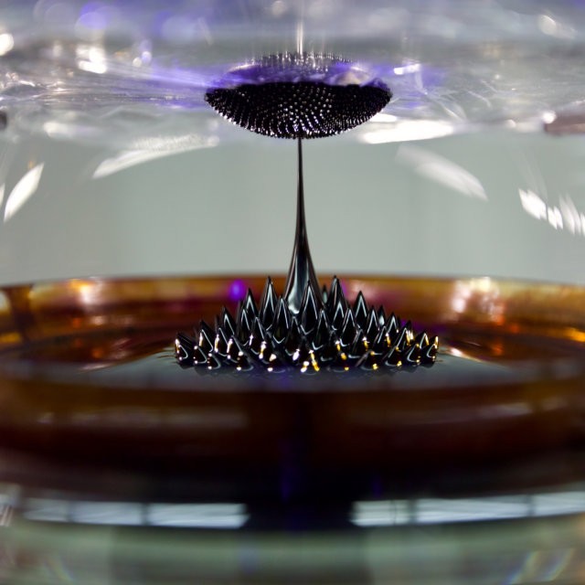 Magical Magnetic Fluids,which Can Be Varied In Close Proximity To Magnets