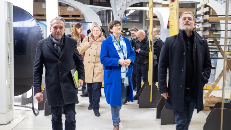 Saskia Esken, SPD, Werkstattbesuch, Genossenschaft, Kreativagentur